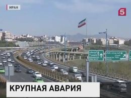 В Иране перевернулся пассажирский автобус, перевозивший паломников