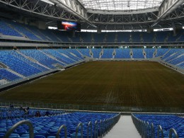 На стадионе «Санкт-Петербург Арена» решили поменять новый газон