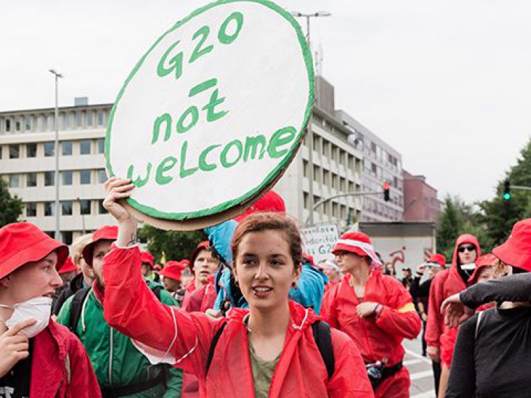 Лидеры G20 собрались на первую встречу в Гамбурге