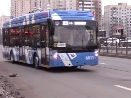 Первый пассажирский электробус вышел на линию в Санкт-Петербурге