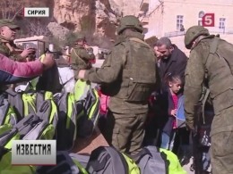 В сирийский город Маалула доставлен очередной гуманитарный груз из России