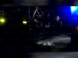 Пятый канал публикует кадры серьезного ночного пожара в Петрозаводске