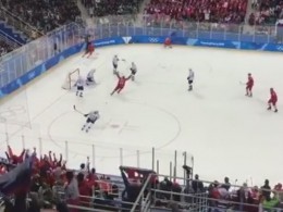 Российские хоккеисты обыграли словенцев с разгромным счетом на ОИ-2018