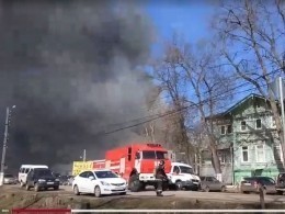 В Нижегородской области потушили горевший кожевенный завод