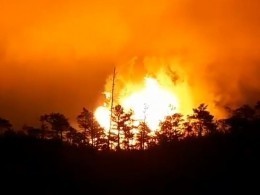 В Свердловской области вспыхнул газопровод