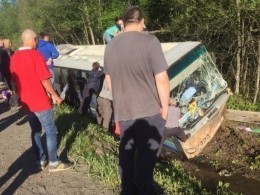 Шестеро детей пострадали в ДТП в Псковской области