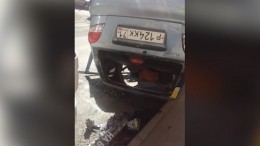 Легковушка протаранила автобус в подмосковном Серпухове — видео