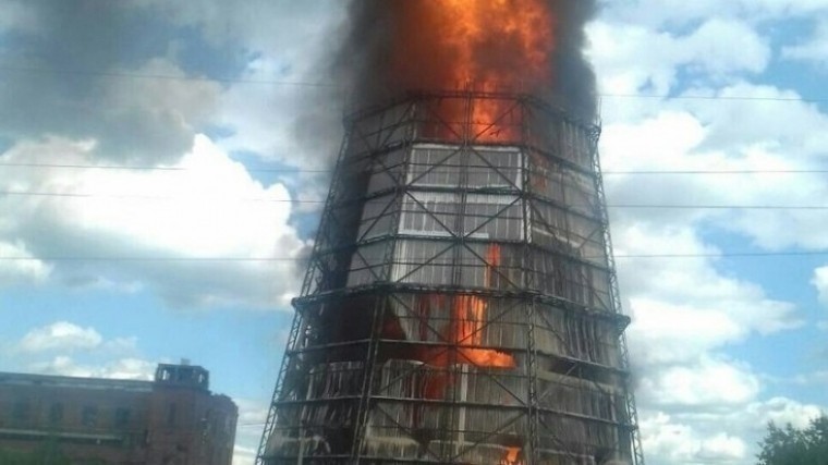 Крупный пожар на ТЭЦ в Саранске удалось ликвидировать, спустя два часа