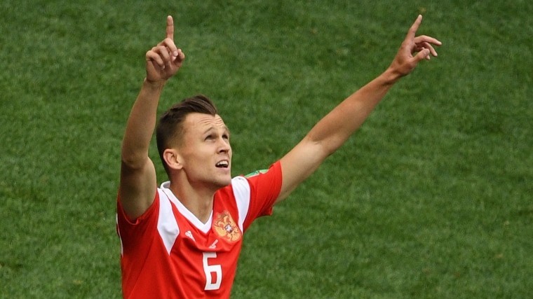 Черышев признан лучшим футболистом дебютного матча ЧМ-2018