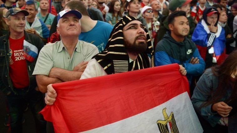 Фан-зона московских болельщиков матча Россия-Египет собрала 60 тысяч человек