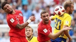 1:0 — Англия лидирует в первом тайме ¼ финала ЧМ-2018 в матче с Швецией