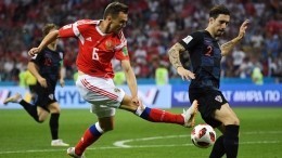 Первый гол: Денис Черышев открыл счет в матче Россия-Хорватия