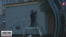 Видео: в Петербурге появилось новое граффити с Черчесовым