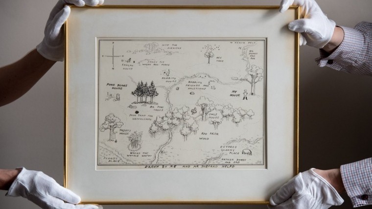 Карту к книге про Винни-Пуха продали на аукционе за 35 миллионов рублей