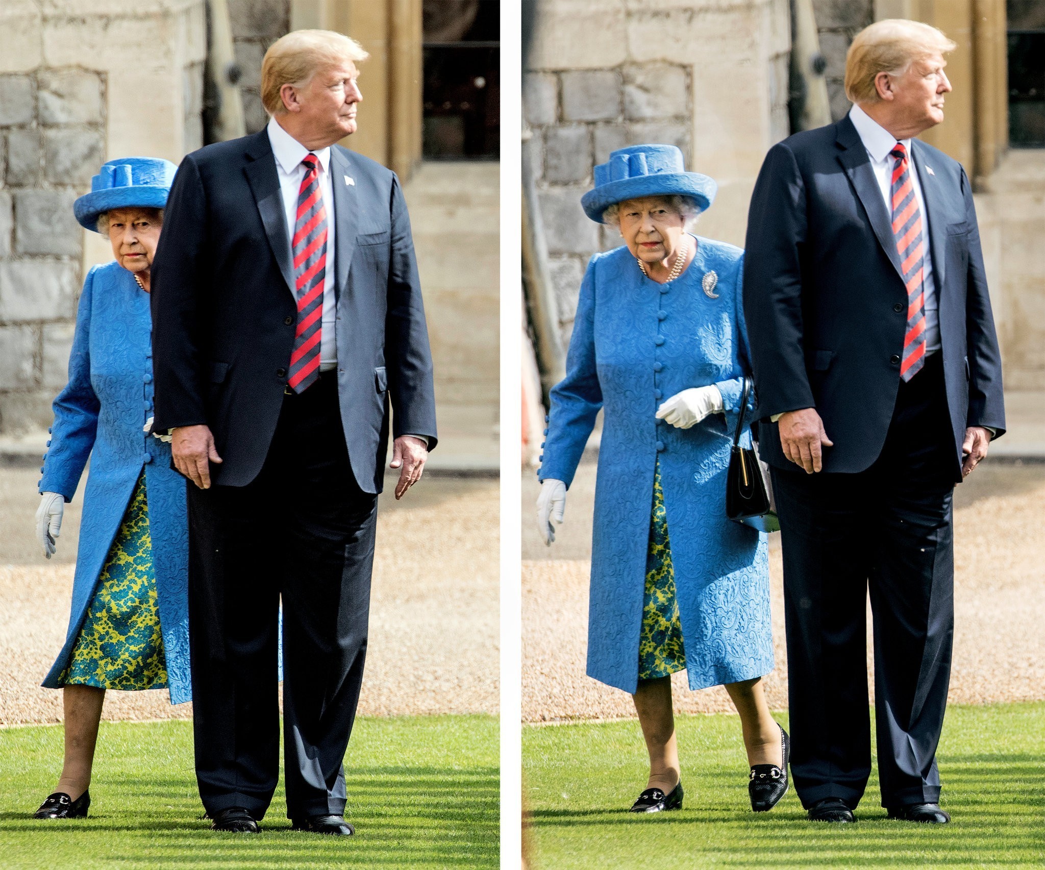 Дональд Трамп и Елизавета II