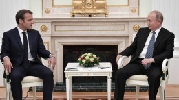 Владимир Путин встретился с президентом Франции Макроном