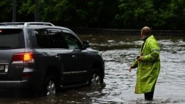 Видео: Новороссийск ушел под воду из-за сильнейшего  ливня