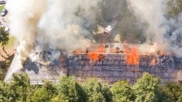 В полыхающем доме в Домодедово располагается паспортный стол