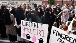 На демонстрацию против запрета на ношение никаба вышли сотни датчан