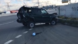 Видео: В Москве пострадавшего с места массового ДТП эвакуировал вертолет