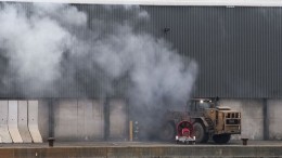 Порт Антверпена эвакуировали из-за пожара на складе химикатов