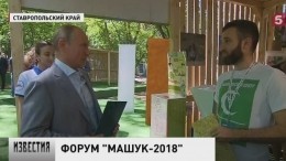 Владимир Путин прибыл в Ставрополье на молодежный форум «Машук»