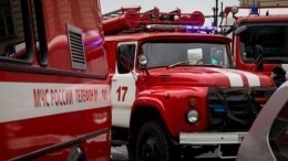 Очевидцы сообщают о пожаре в торговом центре в Московской области