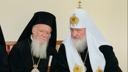 «Разговор был очень правильный» — патриарх Кирилл о встрече с Варфоломеем