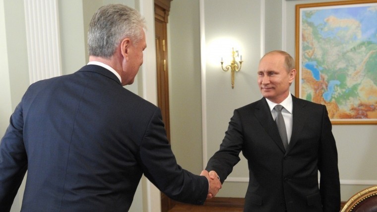Владимир Путин поздравил Собянина с победой на выборах мэра Москвы