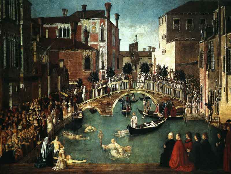 «Чудо крещения у моста Сан Лоренцо», Джентиле Беллини