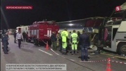 Страшные кадры с места ДТП под Воронежем