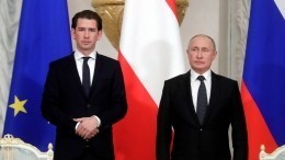 В Эрмитаже состоялась пресс-конференция Владимира Путина и Себастьяна Курца