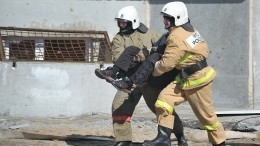Опубликованы кадры смертельного пожара в жилом доме в Кабардино-Балкарии