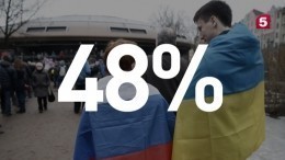 Почти половина украинцев относится к России положительно