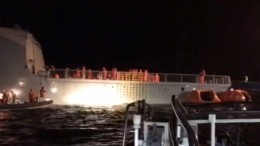 Восемь моряков пострадали при столкновении танкера и фрегата у берегов Норвегии