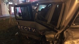 Видео: Участник ДТП с машиной «Вестей» в Петербурге рассказал подробности произошедшего