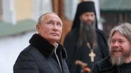 Путин посетил Псково-Печерский монастырь