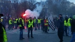 Митинг «желтых жилетов»: протестующие громят центр столицы Франции