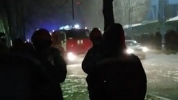Появилось видео пожара на ледоколе «Виктор Черномырдин»