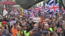 В Лондоне тысячи людей вышли в поддержку Brexit — видео