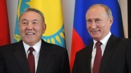 Путин поздравил Назарбаева с Днем Независимости Казахстана