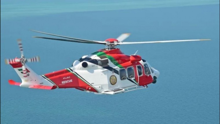 Появилось видео крушения вертолета со спасателями в ОАЭ