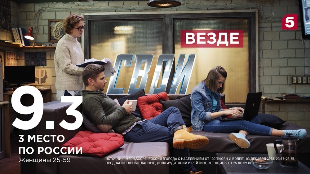 Детектив «Свои» — бронзовый лидер вечернего прайма!