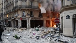 Первые кадры с места взрыва в Париже
