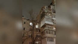 Первое видео с места взрыва газа в Ростовской области
