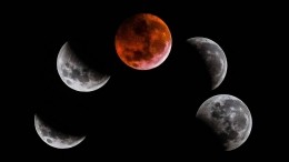 Как жители Земли наблюдали полное затмение «кровавой» Луны