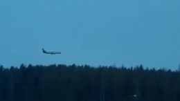 Опубликовано видео посадки самолета, который захватил один из пассажиров