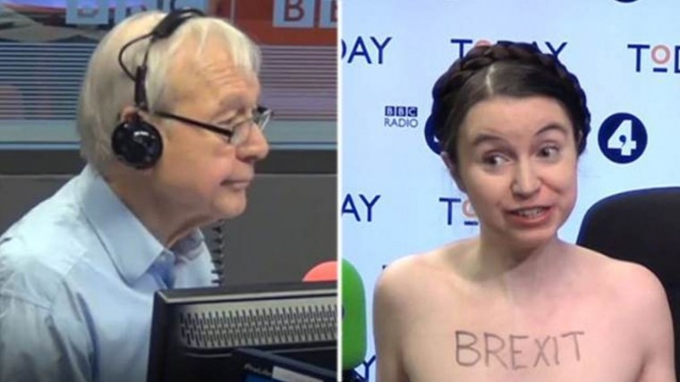 Британская экономистка пришла на BBC в обнаженном виде, чтобы обсудить Brexit