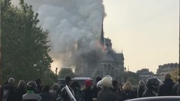 Пожар произошел в Соборе Парижской Богоматери — видео