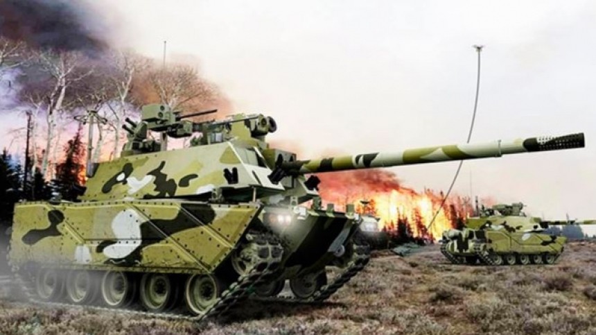 Появились первые изображения секретного американского танка будущего
